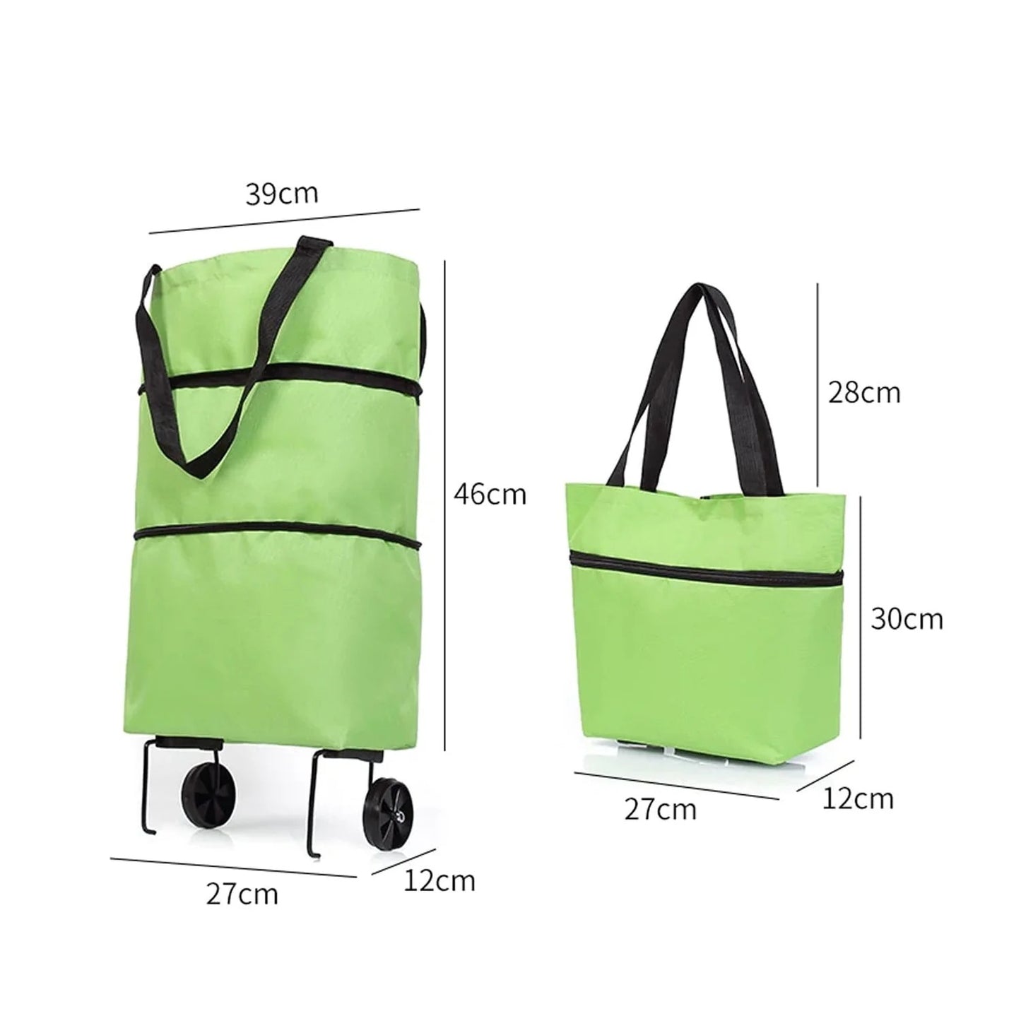 3 in 1 Folding cart bags travel shopping Bag for Travel Luggage