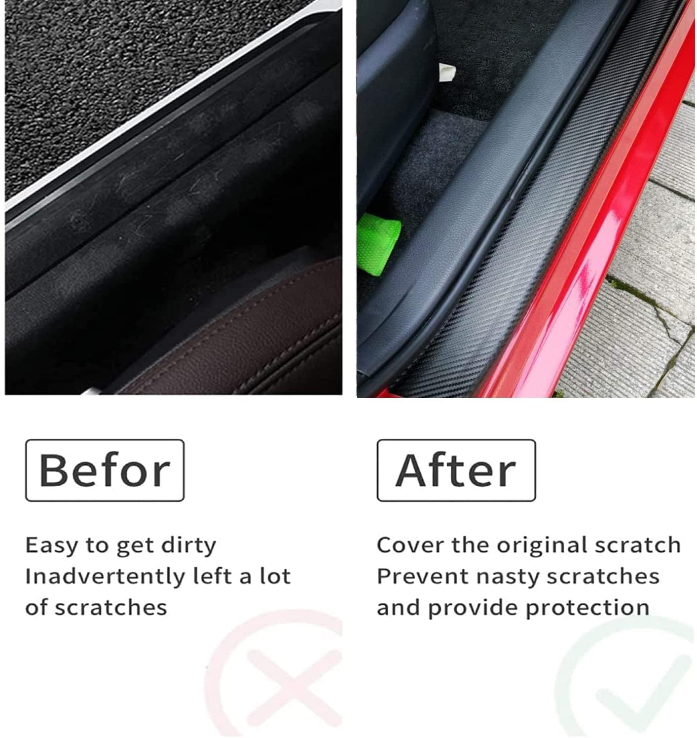 Carbon Fibre Door Sill Protector™