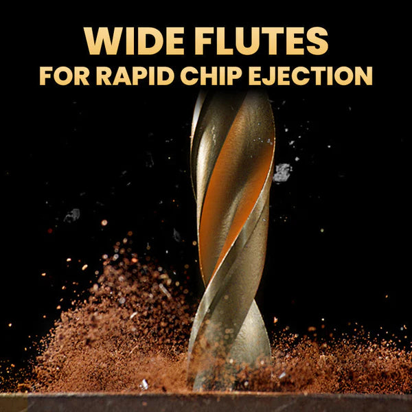 High strength 4 -Flute Serrated Eccentric Drill Bit Kit