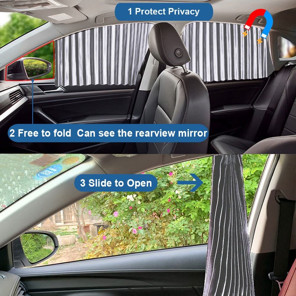 Magnetic Black Color Car Side Window Privacy Sunshade