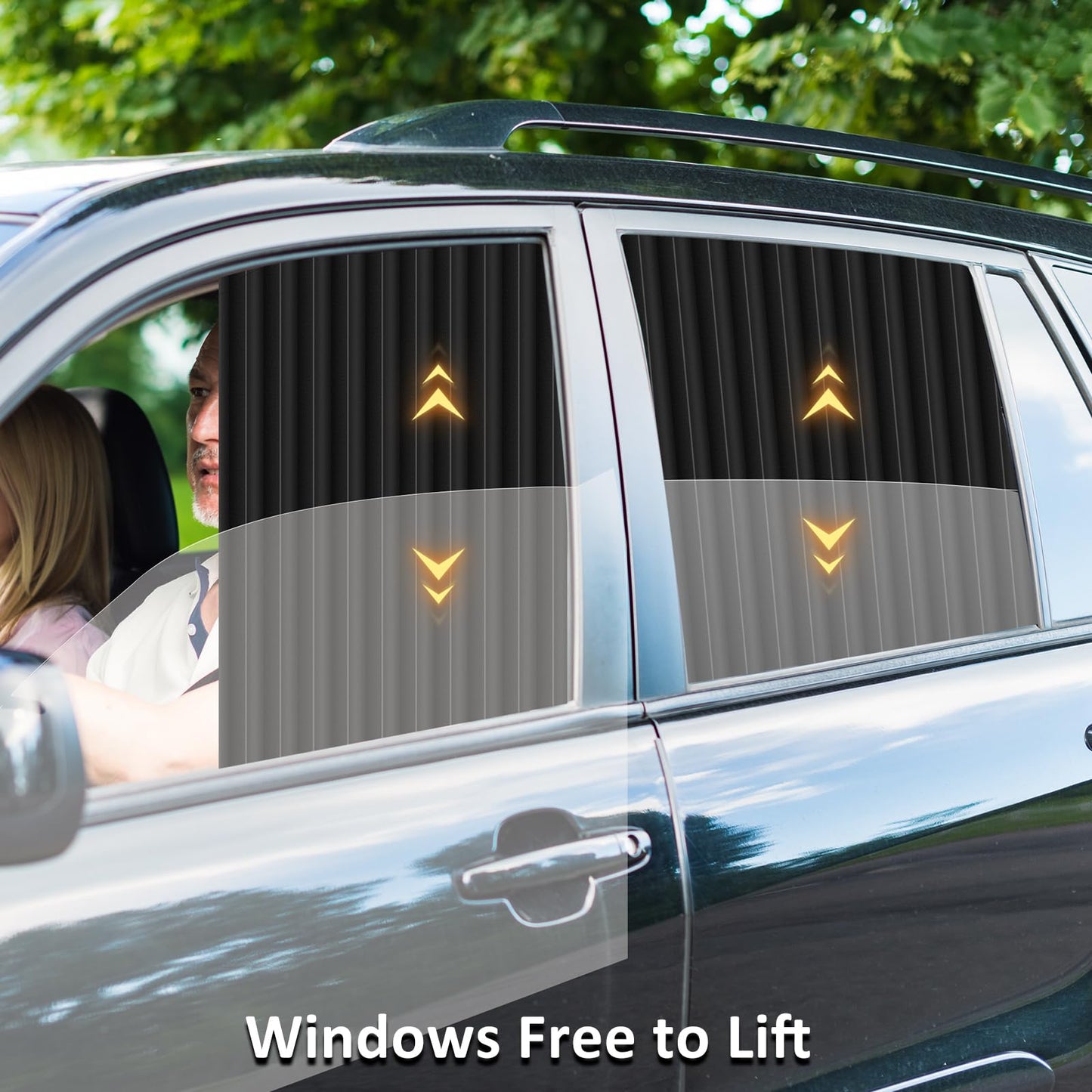 Magnetic Black Color Car Side Window Privacy Sunshade
