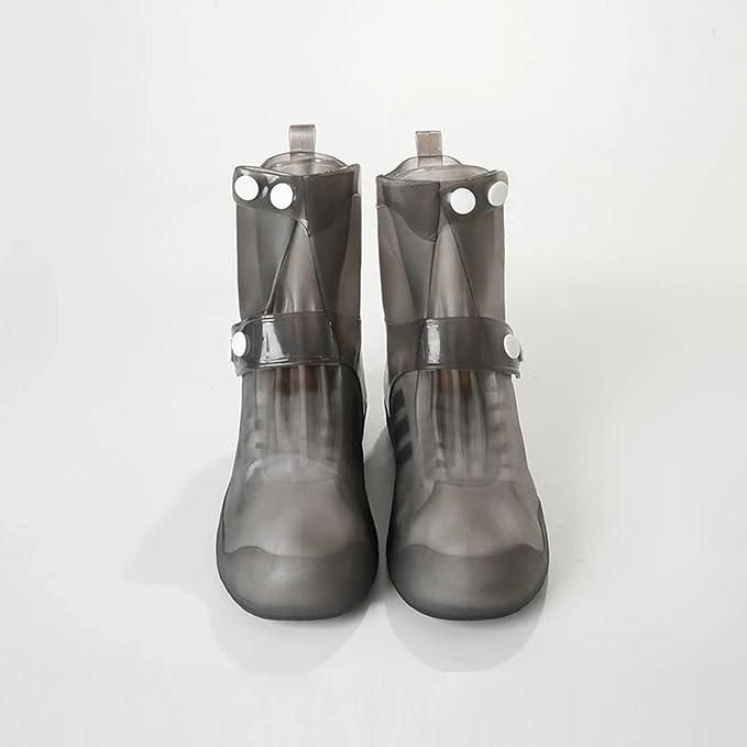 Silicone Rain Shoe Covers (Free Size - Fit For All)-10 inch tall
