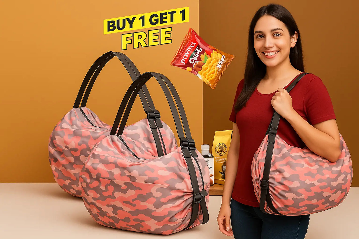Super Lightweight Foldable Bag – Buy 1, Get 1 FREE!