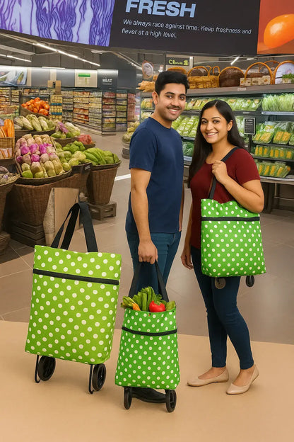 3 in 1 Folding cart bags travel shopping Bag for Travel Luggage