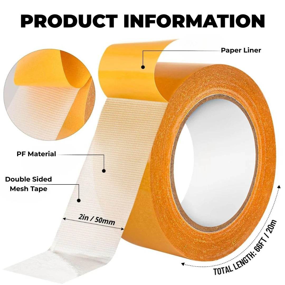 Double Sided Adhesive Mesh Tape